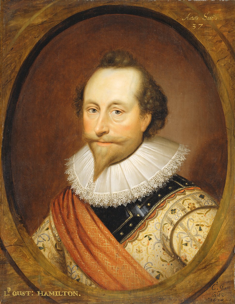 Sir Alexander Temple, 1620 af Cornelius Janssen van Ceulen