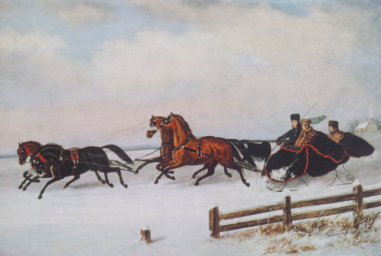Vinter Slæde af Cornelius Krieghoff