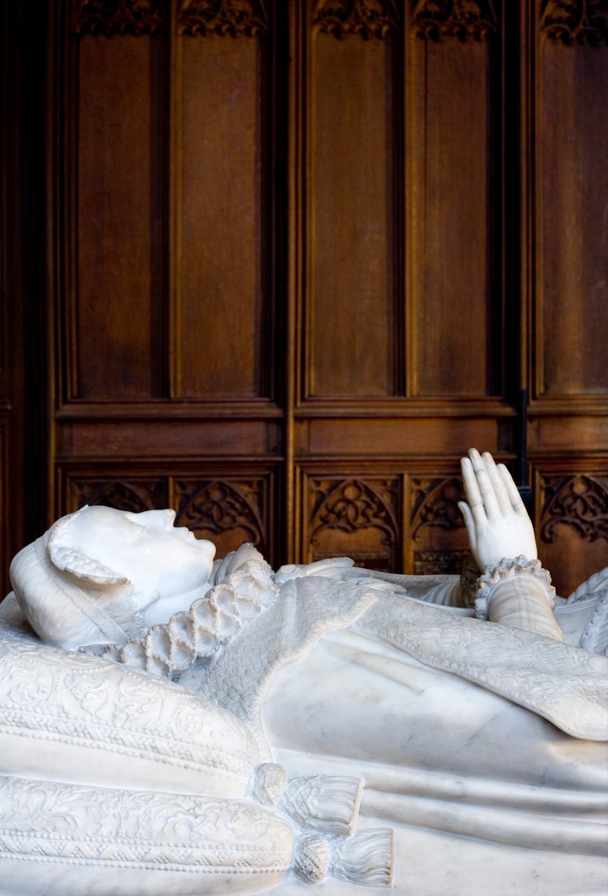 Graven til Mary Queen of Scots, sydøen af Lady Chapel, ca. 1612-13 (marmor) af Cornelius and Cure, William Cure