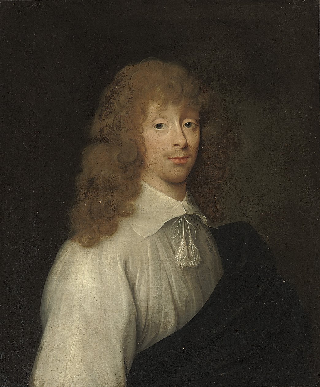 Portræt traditionelt identificeret som Catherine Vane, klædt ud som en gentleman af Cornelius I Johnson