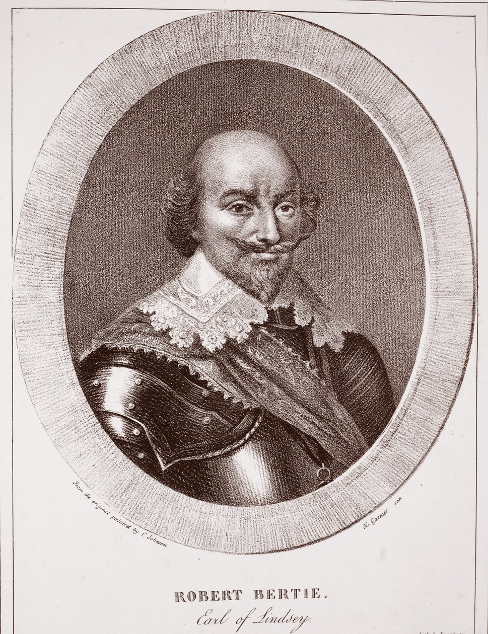 Robert Bertie, jarl af Lindsey, tilskrevet H. Garnier, graveret af de Langlume af Cornelius I Johnson