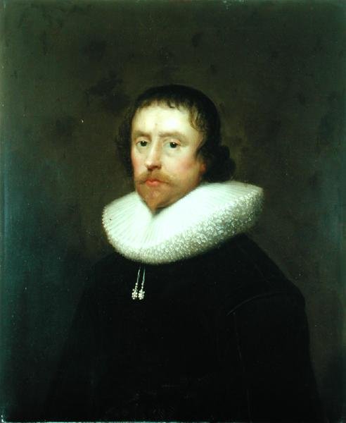 Portræt af oberst Francis Hungate af Saxton, ca. 1640 (olie på lærred) af Cornelius Janssen van Ceulen