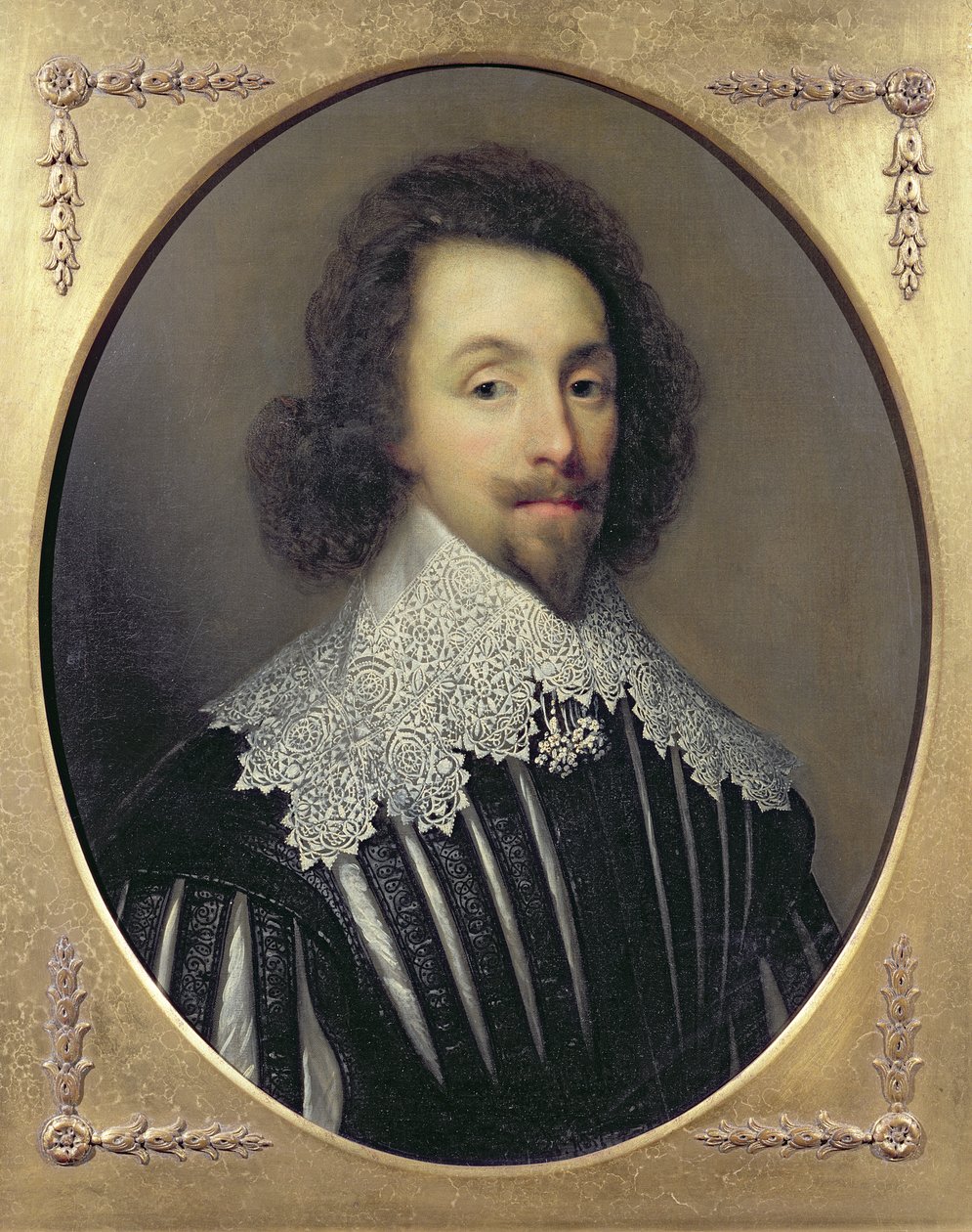 Portræt af kong Charles I af Storbritannien og Irland (1600-49) af Cornelius Janssen van Ceulen