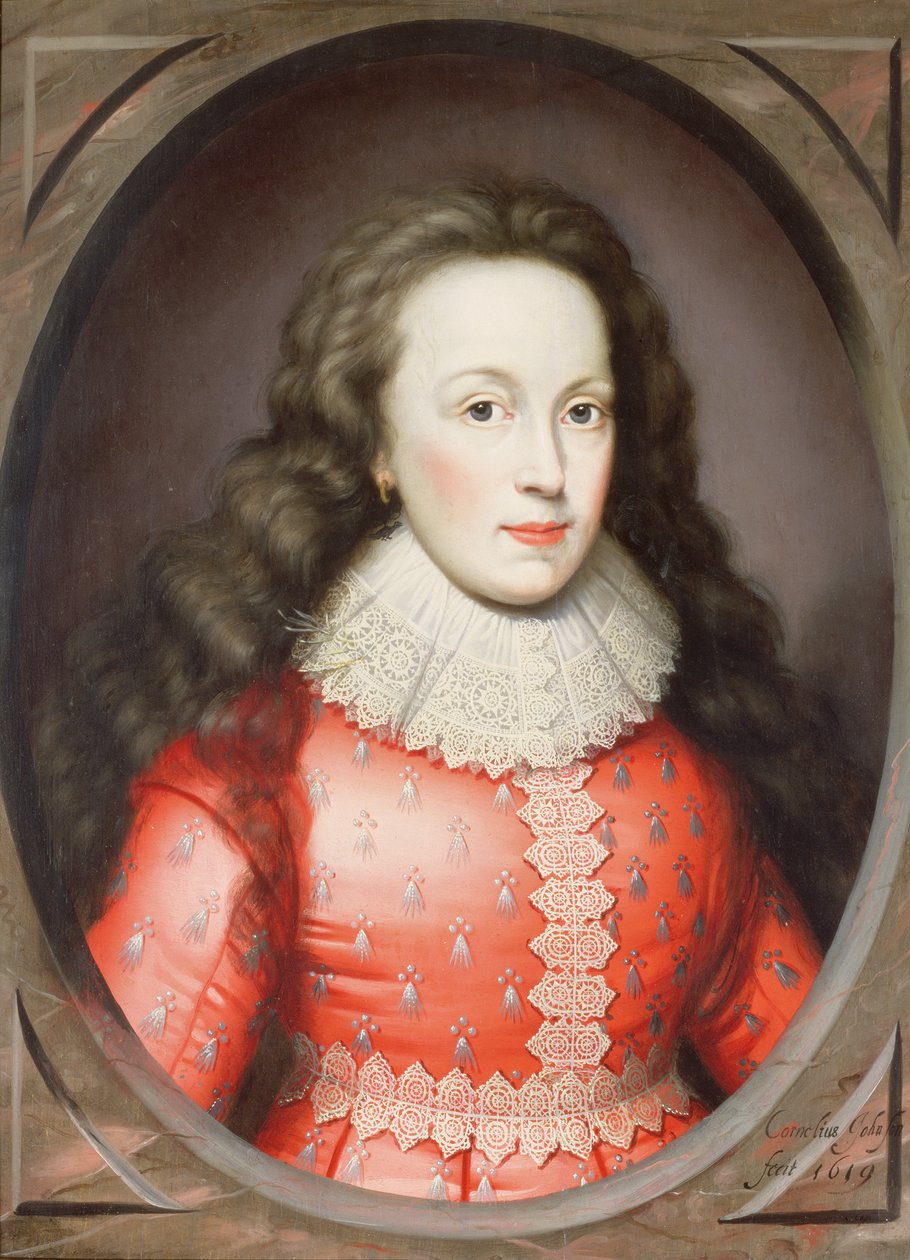 Portræt af en dame kaldet Alathea, grevinde af Arundel, 1619 af Cornelius Janssen van Ceulen