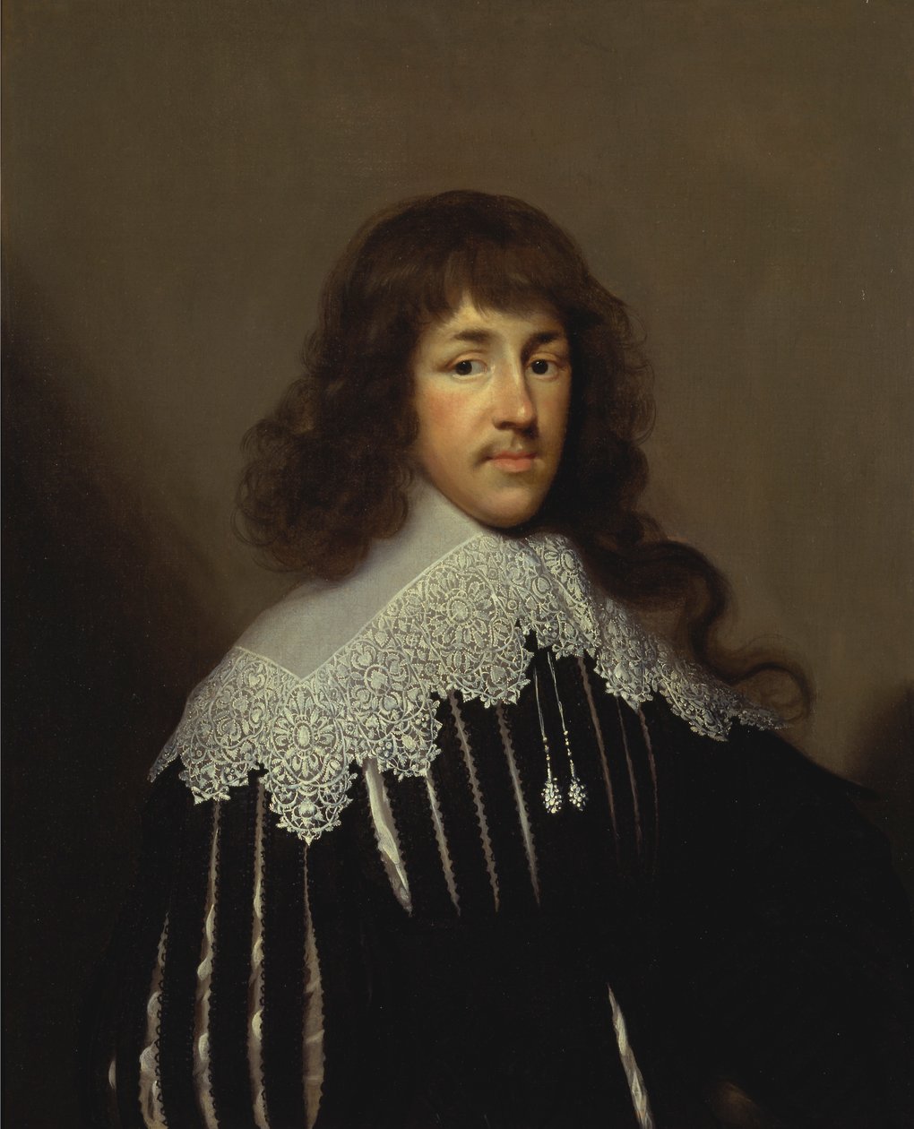 Portræt af en mand, sandsynligvis Sir Francis Godolphin af Cornelius Johnson