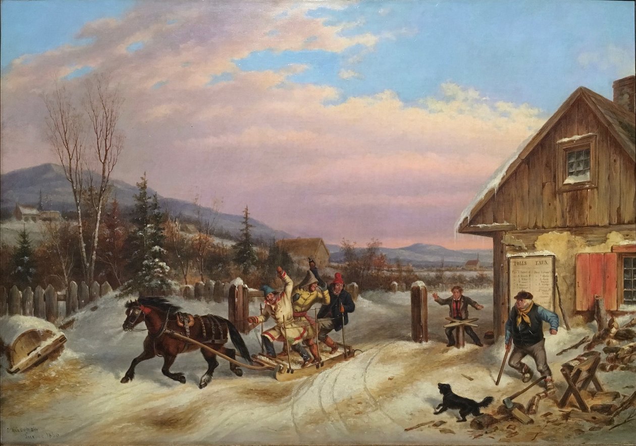 At snyde med vejafgiften af Cornelius Krieghoff