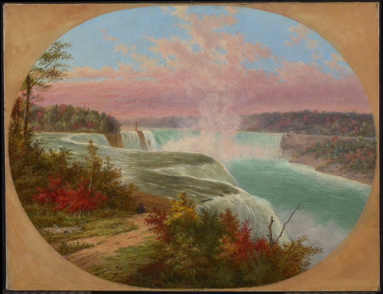 Kunstneren i Niagara af Cornelius Krieghoff
