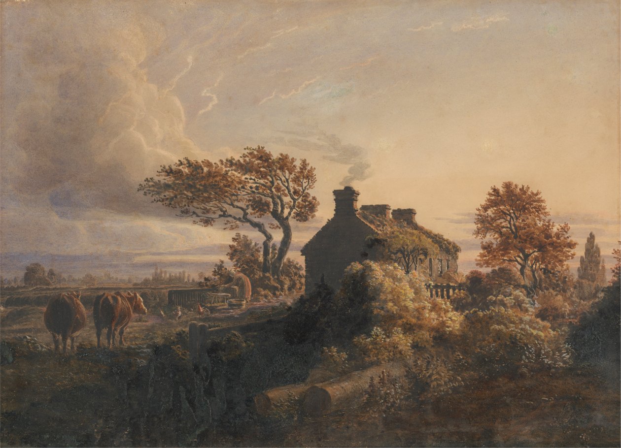 Aften af Cornelius Varley