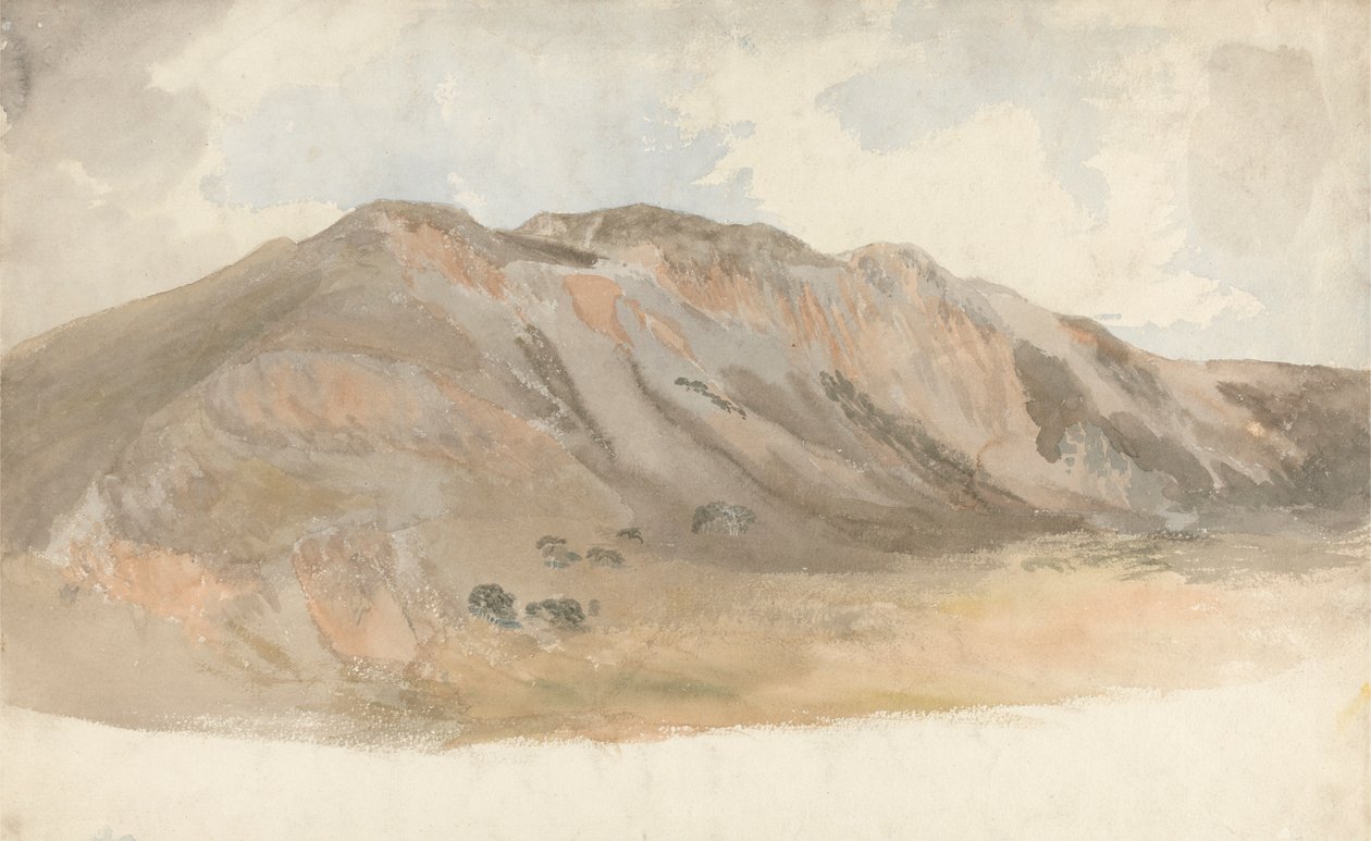 Bjerglandskab, North Wales af Cornelius Varley