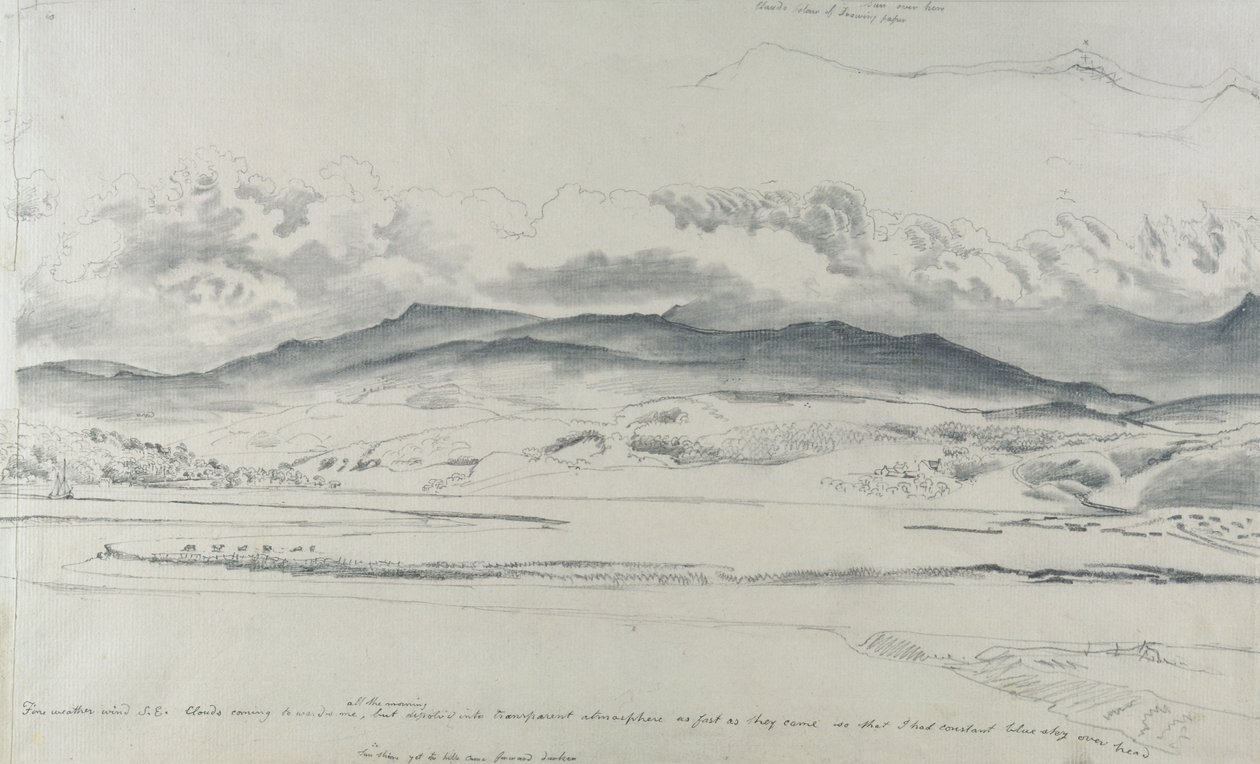Bjergpanorama i Wales, Cader Idris af Cornelius Varley