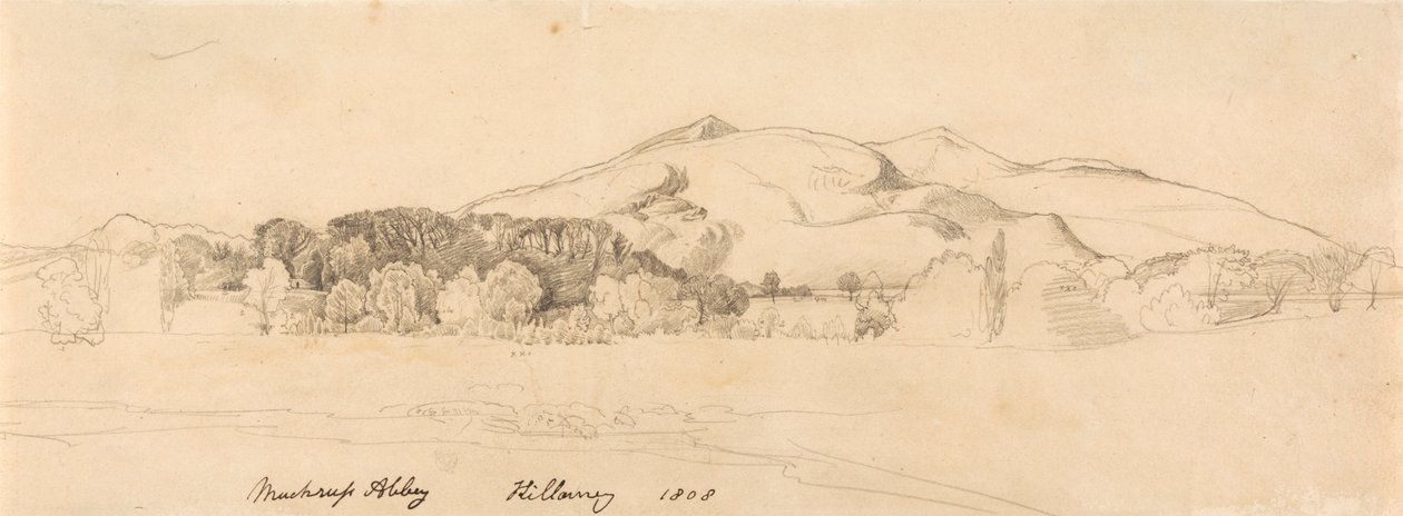 Muckross Abbey, Killarney af Cornelius Varley