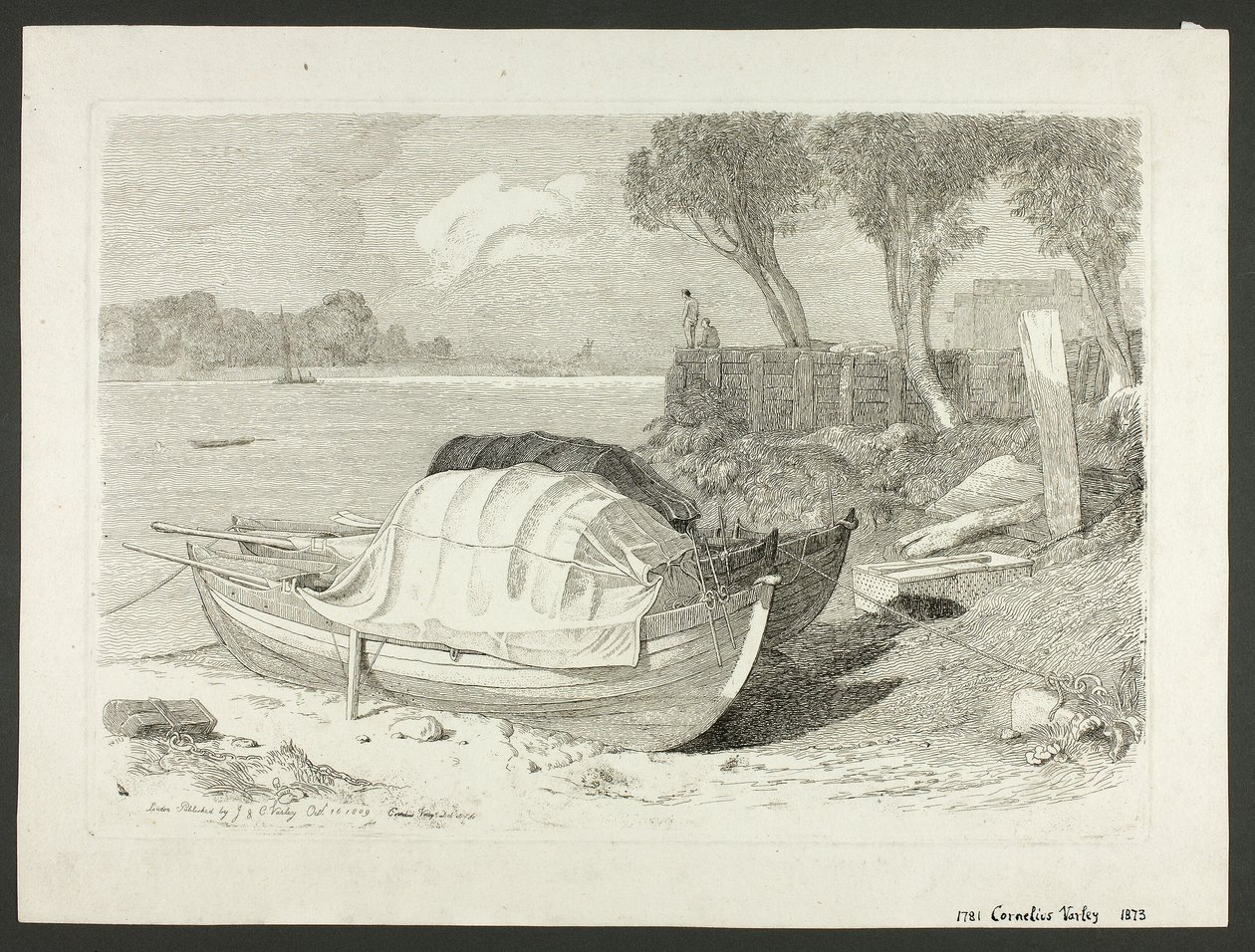 Shored Både af Cornelius Varley