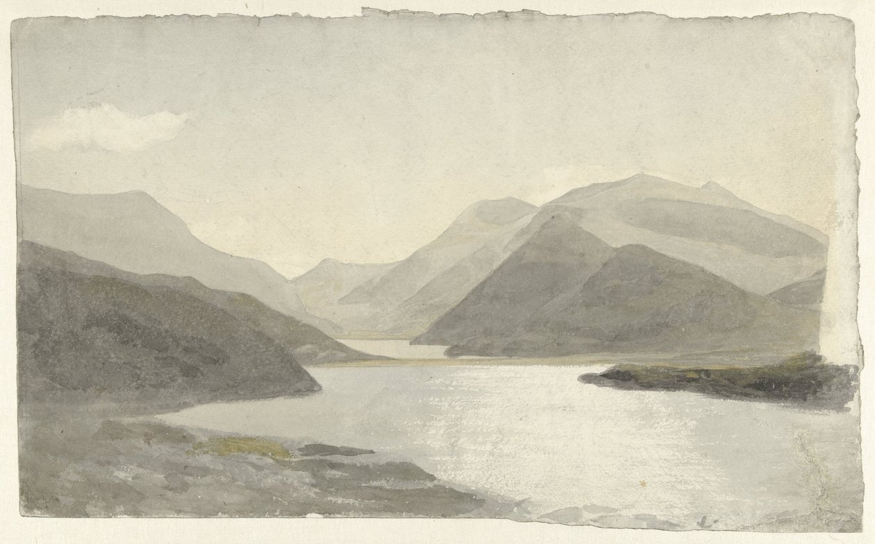 Sollys over en sø nær Snowdon, Llanberis, North Wales Sollys på en sø ved Snowdon, Llanberis, North Wales af Cornelius Varley
