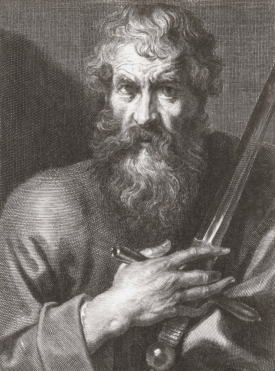 Apostlen Paulus. Portræt. af Cornelius van Caukercken