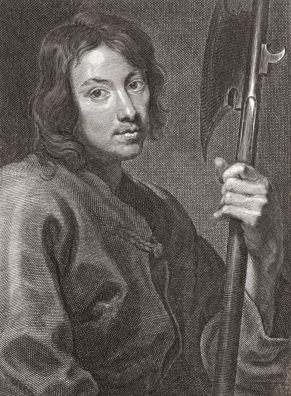 Sankt Matthæus eller Apostlen Matthæus. Portræt. af Cornelius van Caukercken