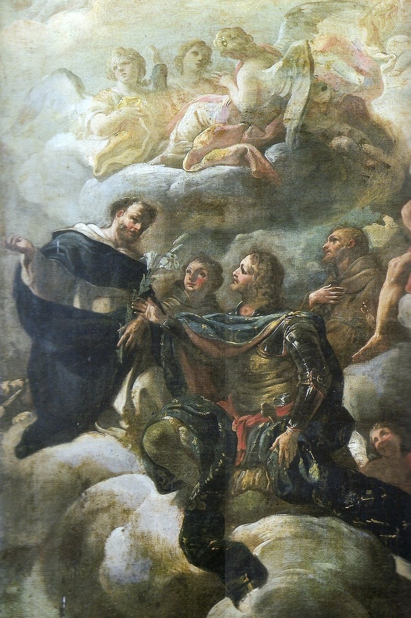 Apotheose af Sao Nicolau lorenesiske detaljer af Corrado Giaquinto