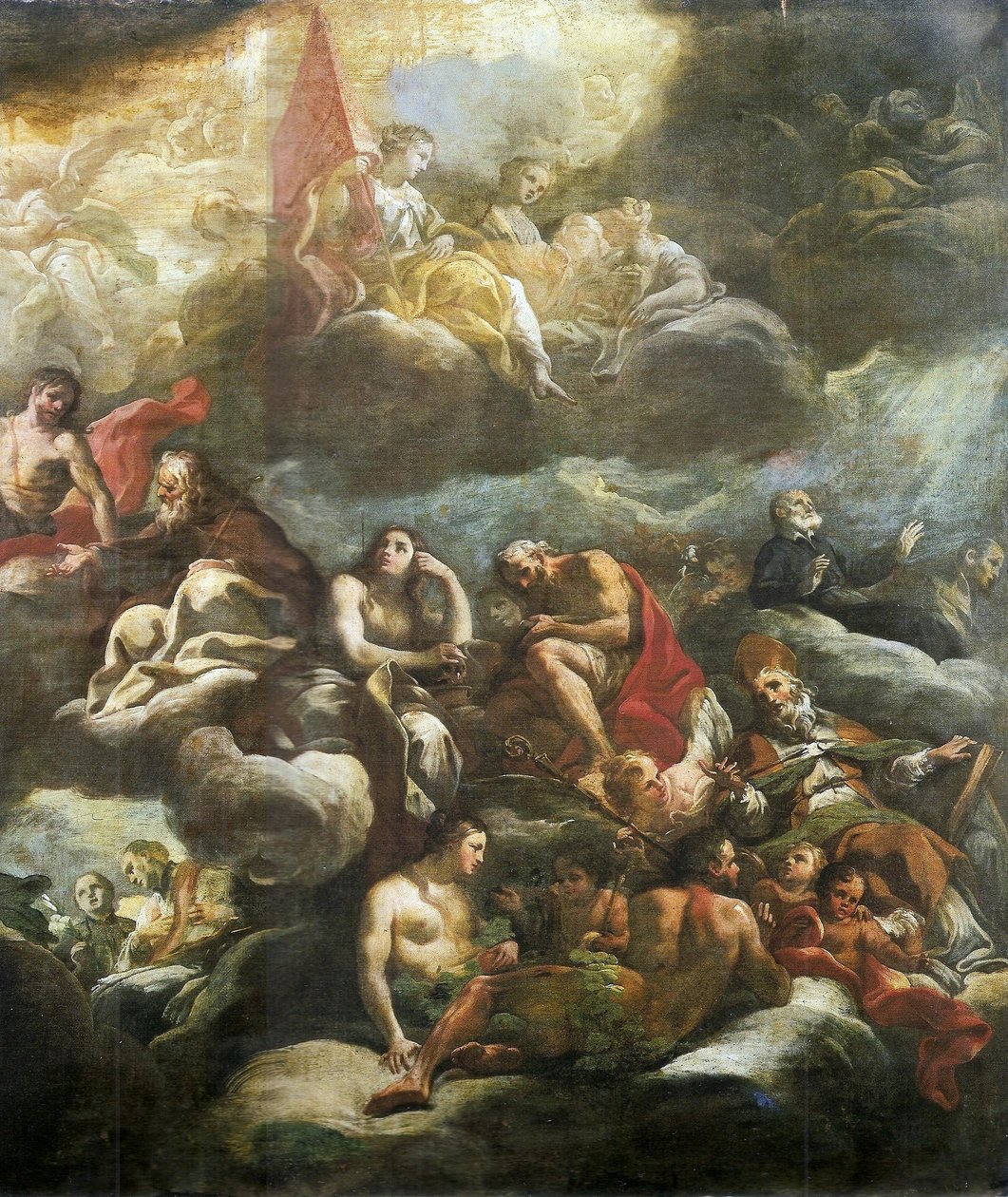 Apotheose af San Nicola Lorenese detalhen af Corrado Giaquinto