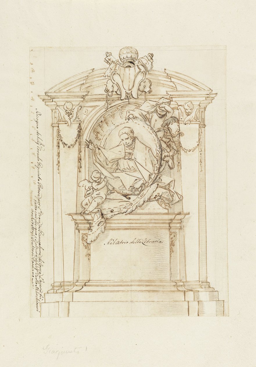 Design til et monument af Corrado Giaquinto