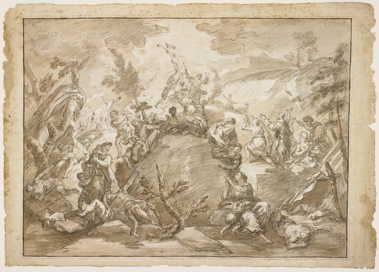 Moses og den skamløse slange, ca. 1743-1744 af Corrado Giaquinto