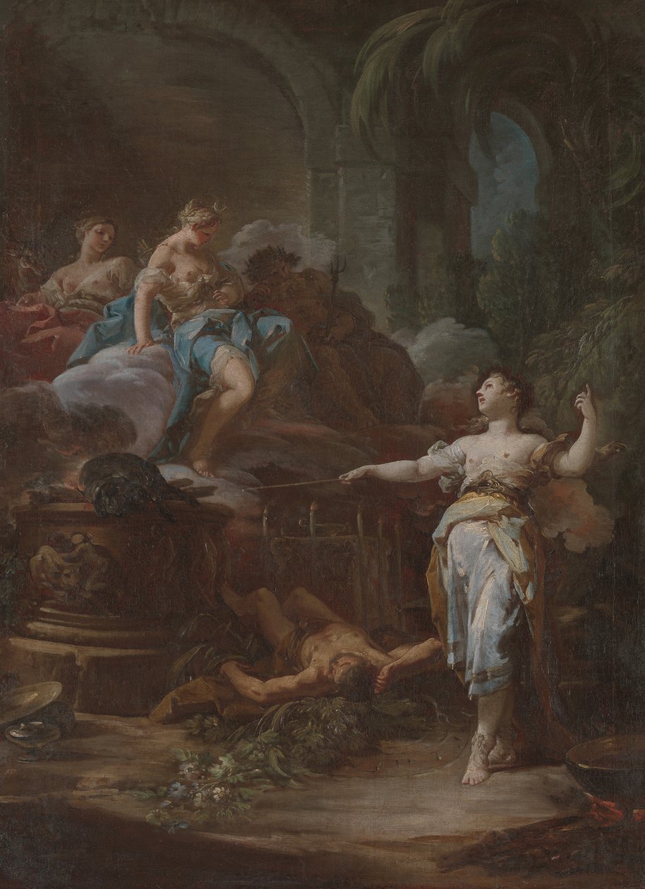 Medea Rejuvenating Aeson, ca. 1760. af Corrado Giaquinto