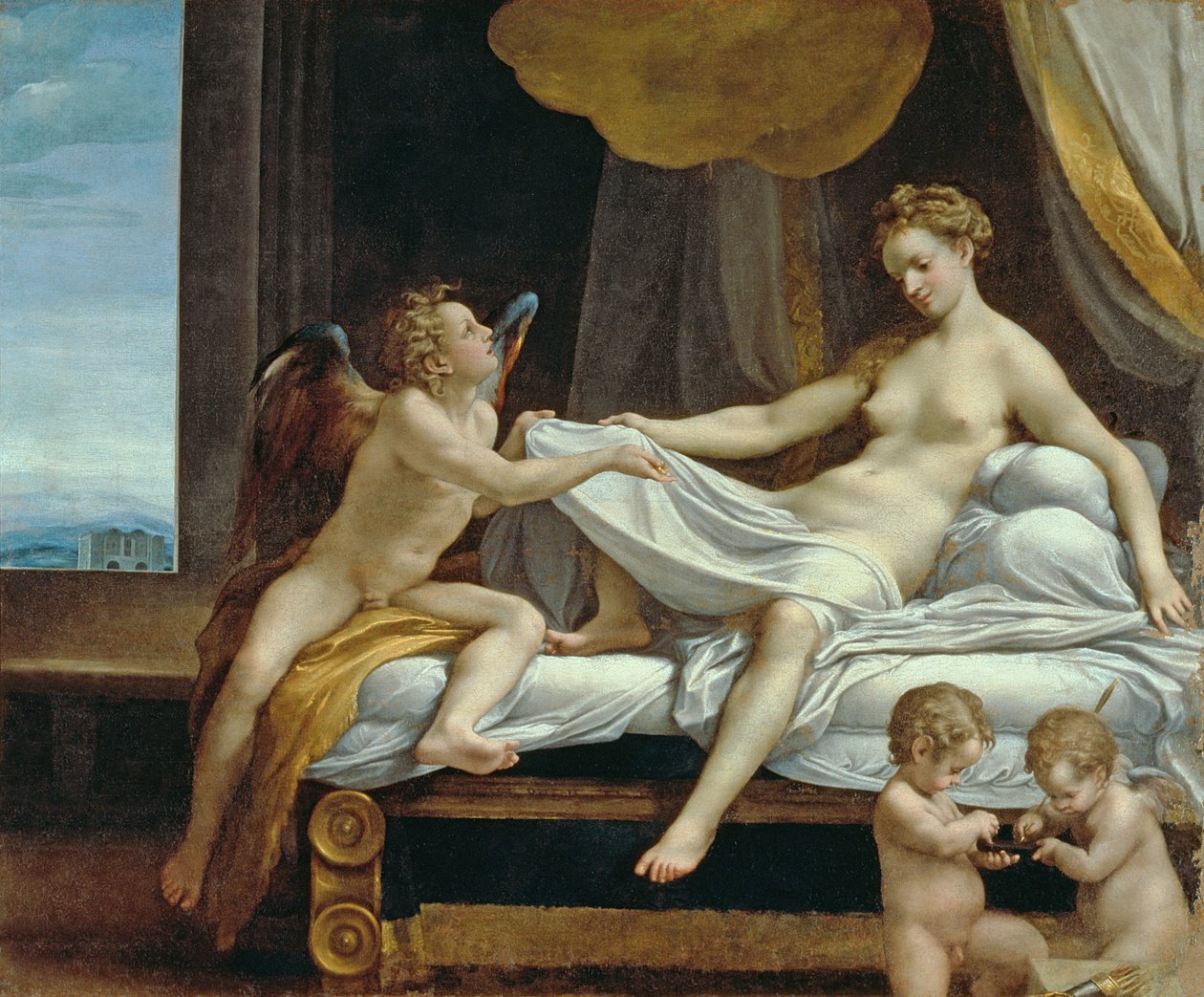 Danae af Antonio da Correggio