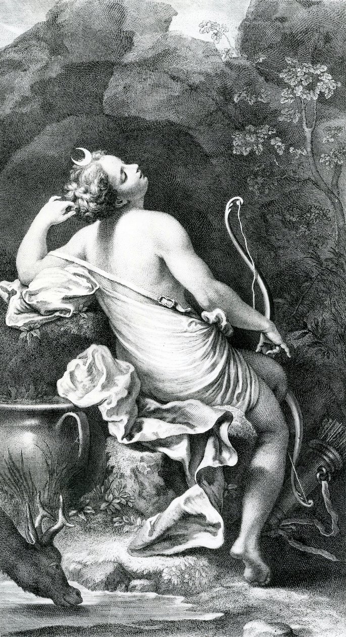 Diane Endormie, 1700-tallet af Antonio da Correggio