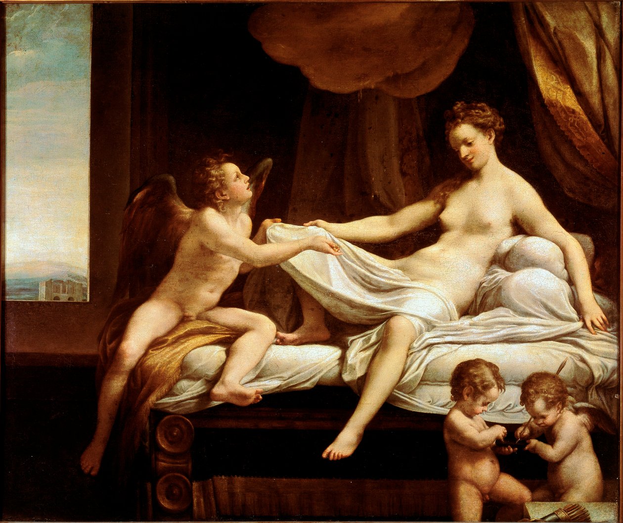 Danae-maleri af Antonio Allegri, kaldet Il Correggio af Correggio