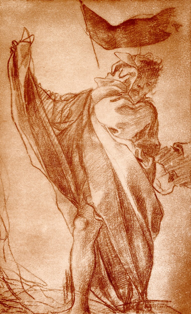 Design til en apostelfigur til katedralens dome i Parma af Antonio da Correggio