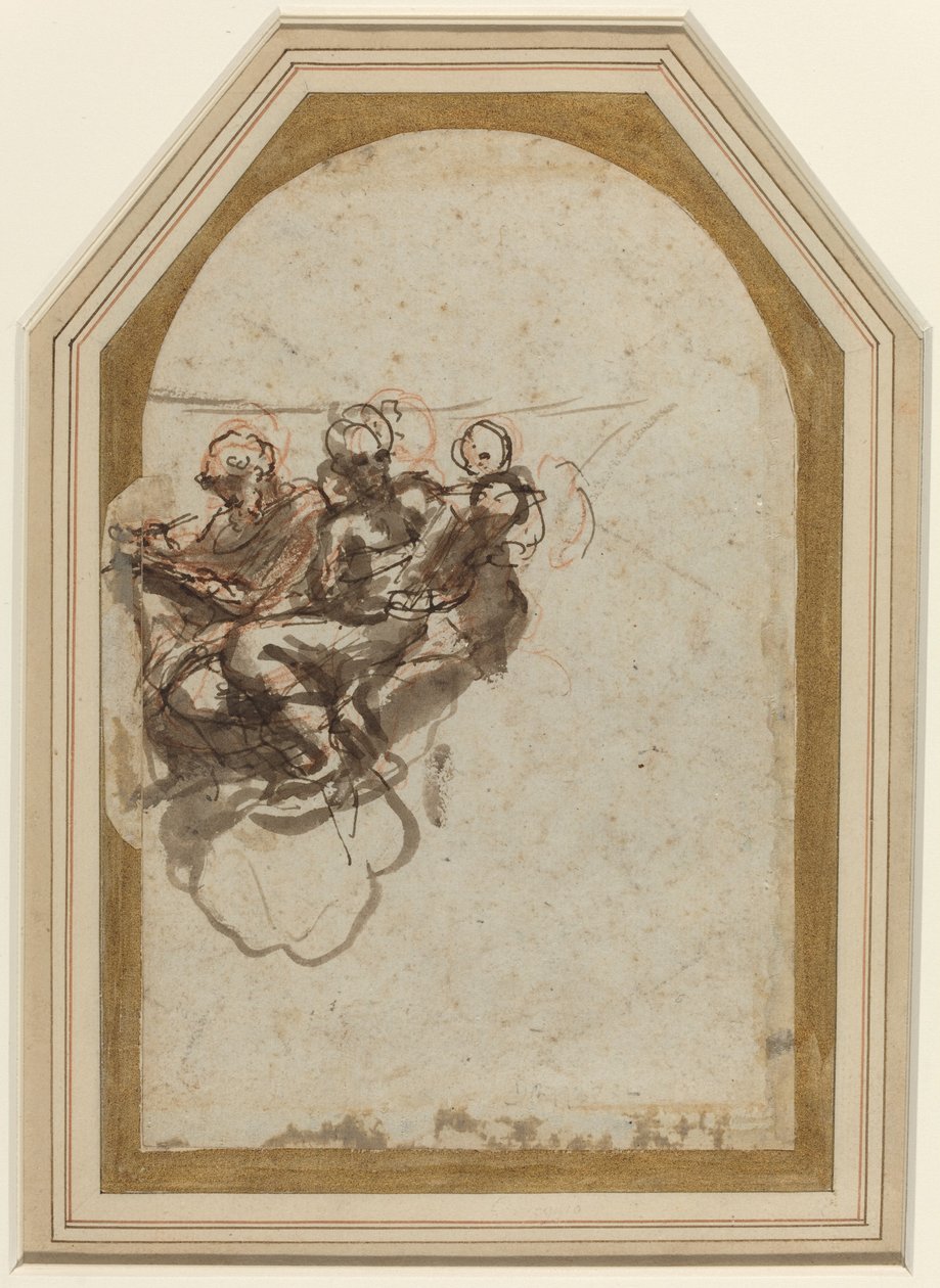 Sankt Mattæus og Sankt Hieronymus [verso] af Correggio
