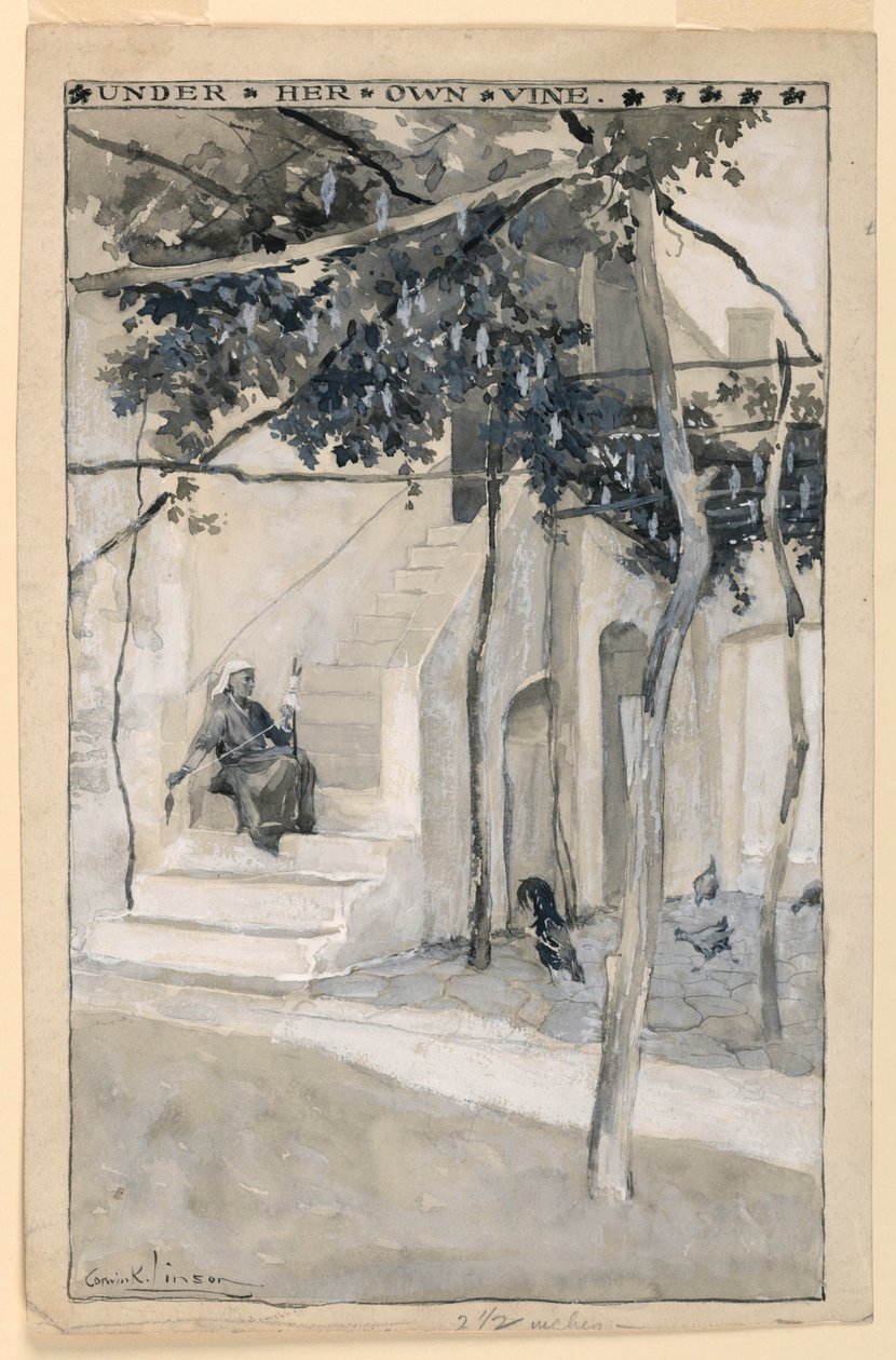 Under Her Own Vine, Illustration til "Modern Athens" af Corwin Knapp Linson