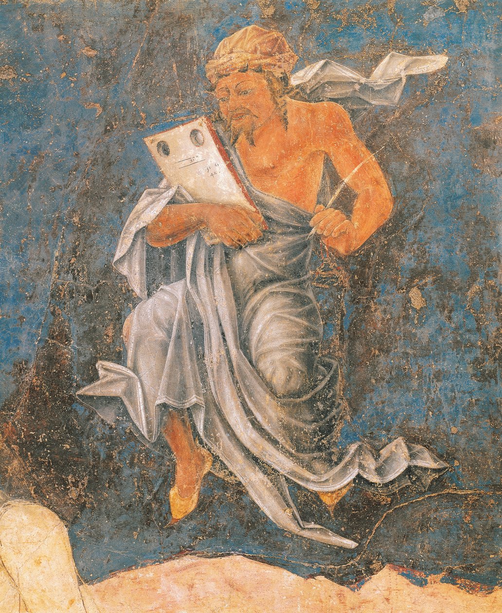 Dean, detalje fra Virgin of Sign, scene fra august måned, tilskrevet Cosimo Tura af Cosimo (attr. to) Tura