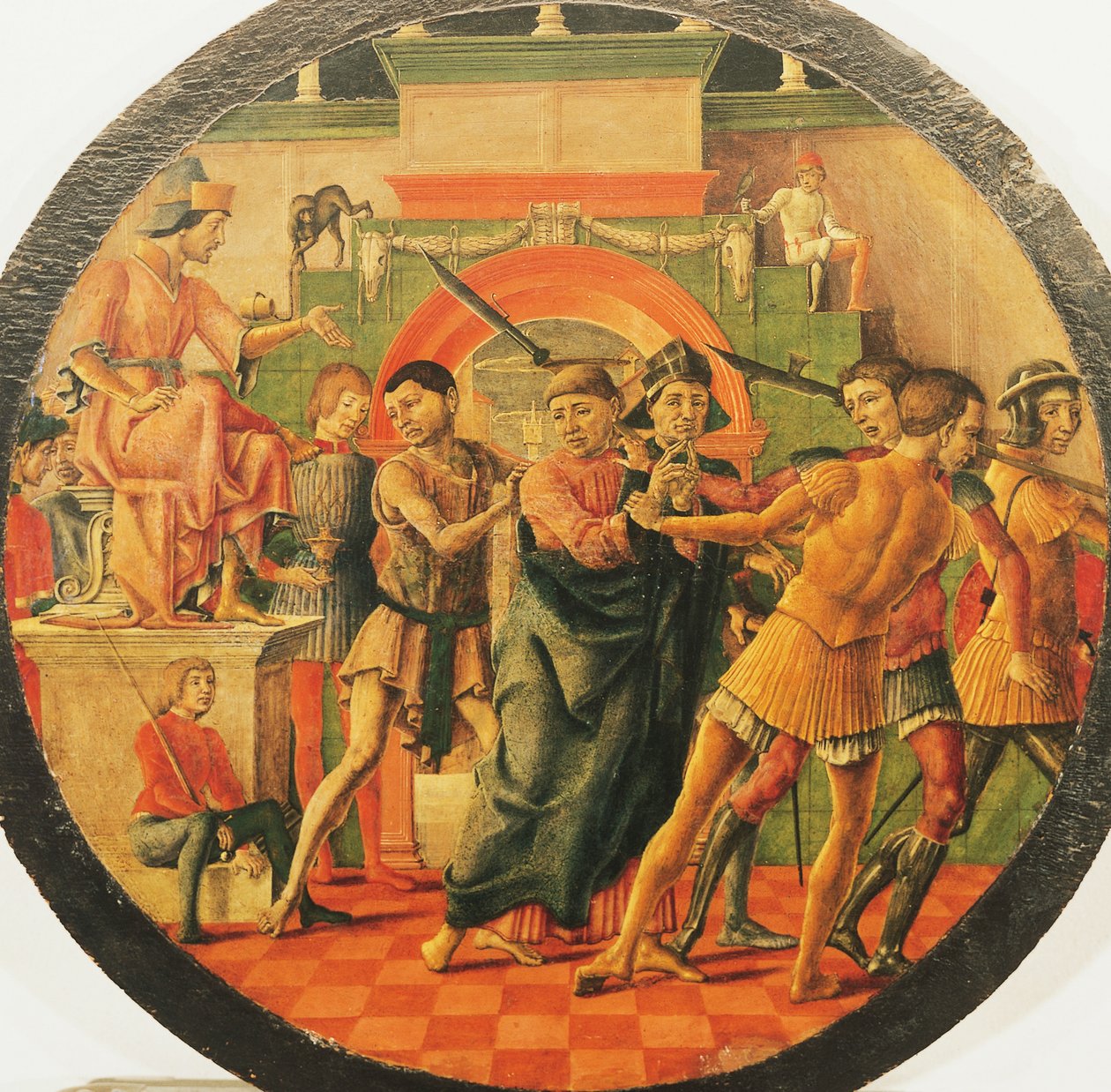 Altertavle af Sankt Maurelio, scenefordømmelse af Sankt Mauritius, ca. 1480, af Cosme