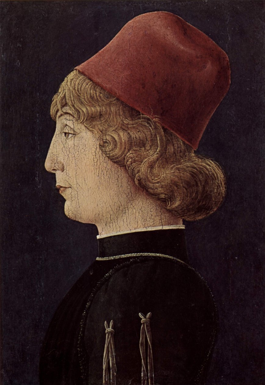 Portræt af en ung mand af Cosimo Tura