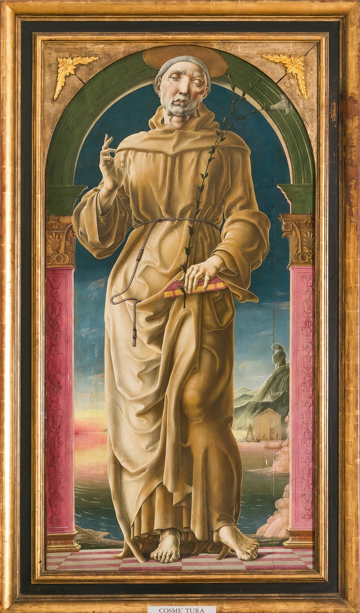 Sankt Antonius af Padova (olie og tempera på panel) af Cosimo Tura