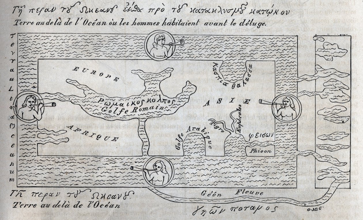 Planisfære (medlemmer) af Cosmas (after)