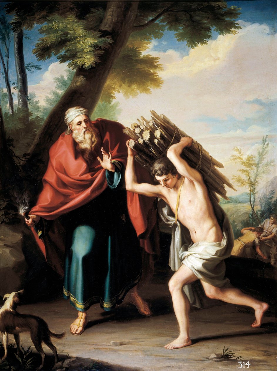 Isaks offer. Maleri af Cosme ACUNA TRONCOSO (1759-?), ca. 1781 (olie på lærred) af Cosme Acuña Troncoso