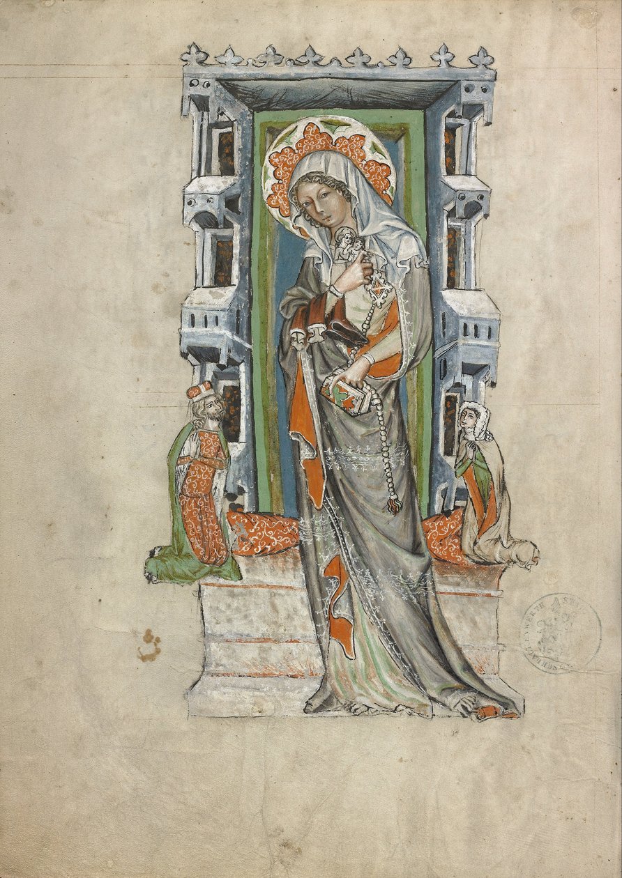 Sankt Hedwig af Schlesien med hertug Ludwig af Legnica og Brieg og hertuginde Agnés af Court workshop of Duke Ludwig I of Liegnitz and Brieg