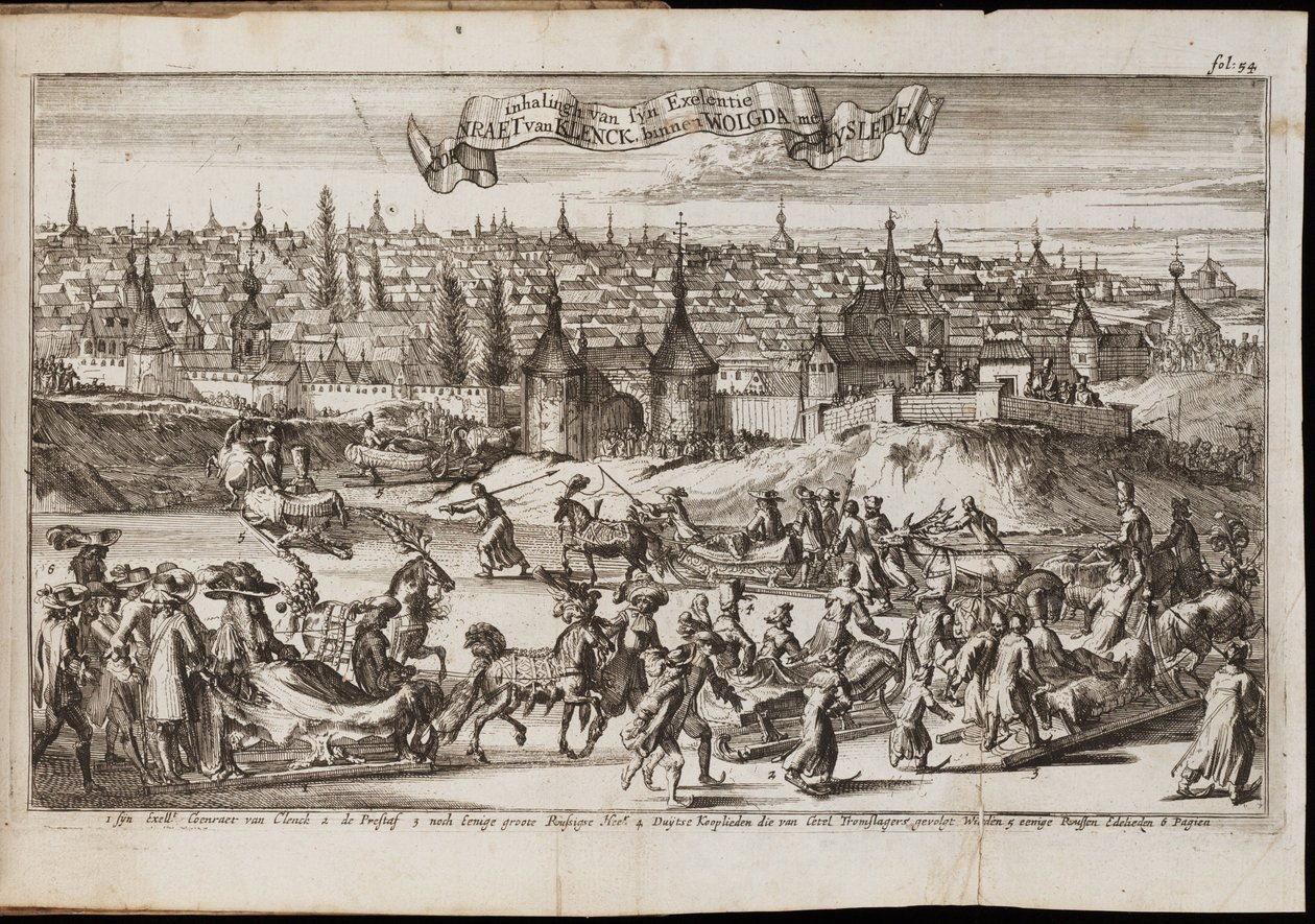 Vologda Fra: Historisch Verhael, eller Beschryving van de Voyagie, 1677 af Coyet