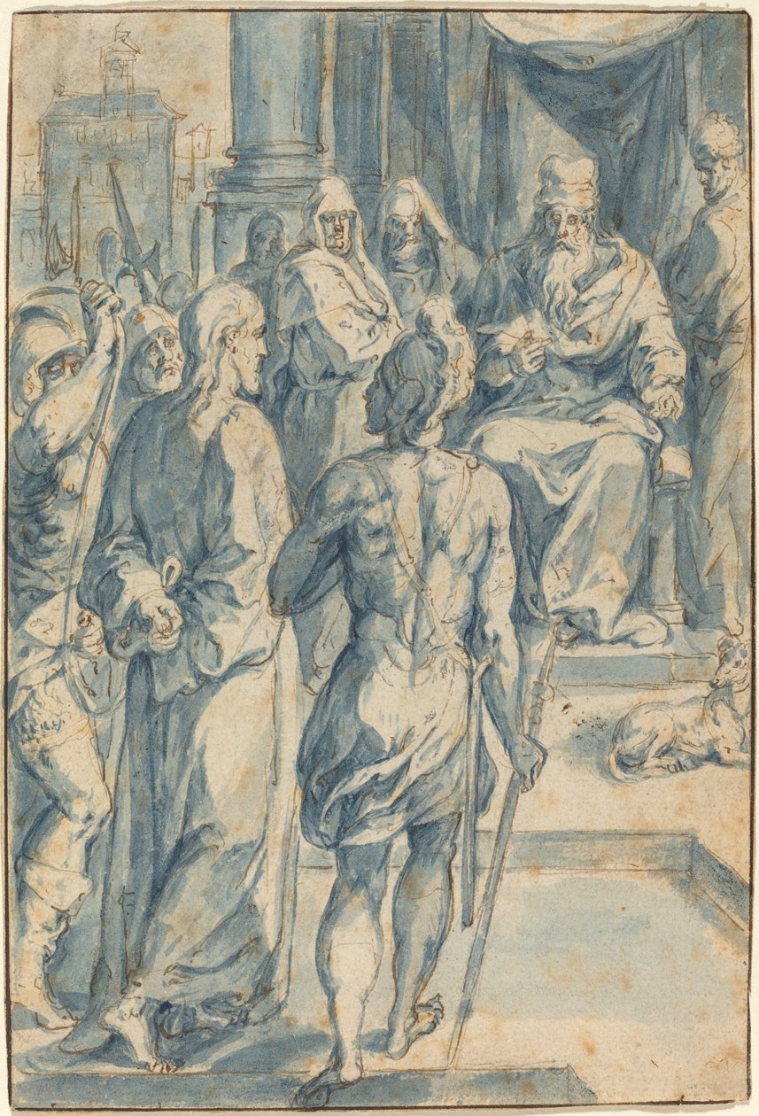 Kristus før Caiaphas af Crispen van den Broecke