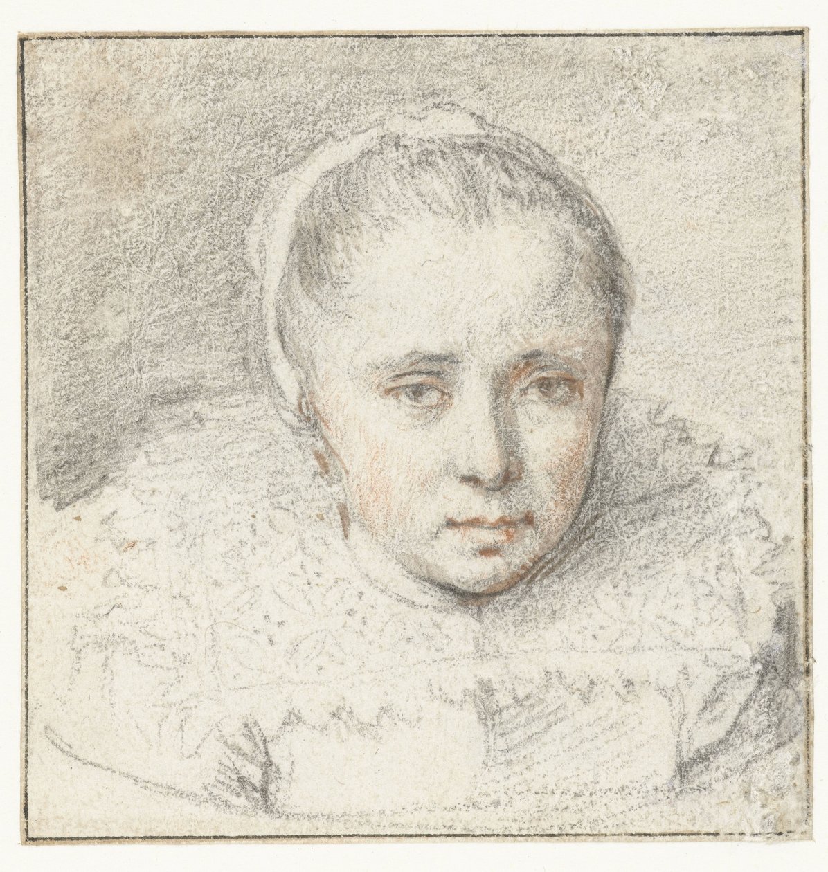 Portræt af en ung kvinde af Crispijn van de Passe (I) (attributed to)