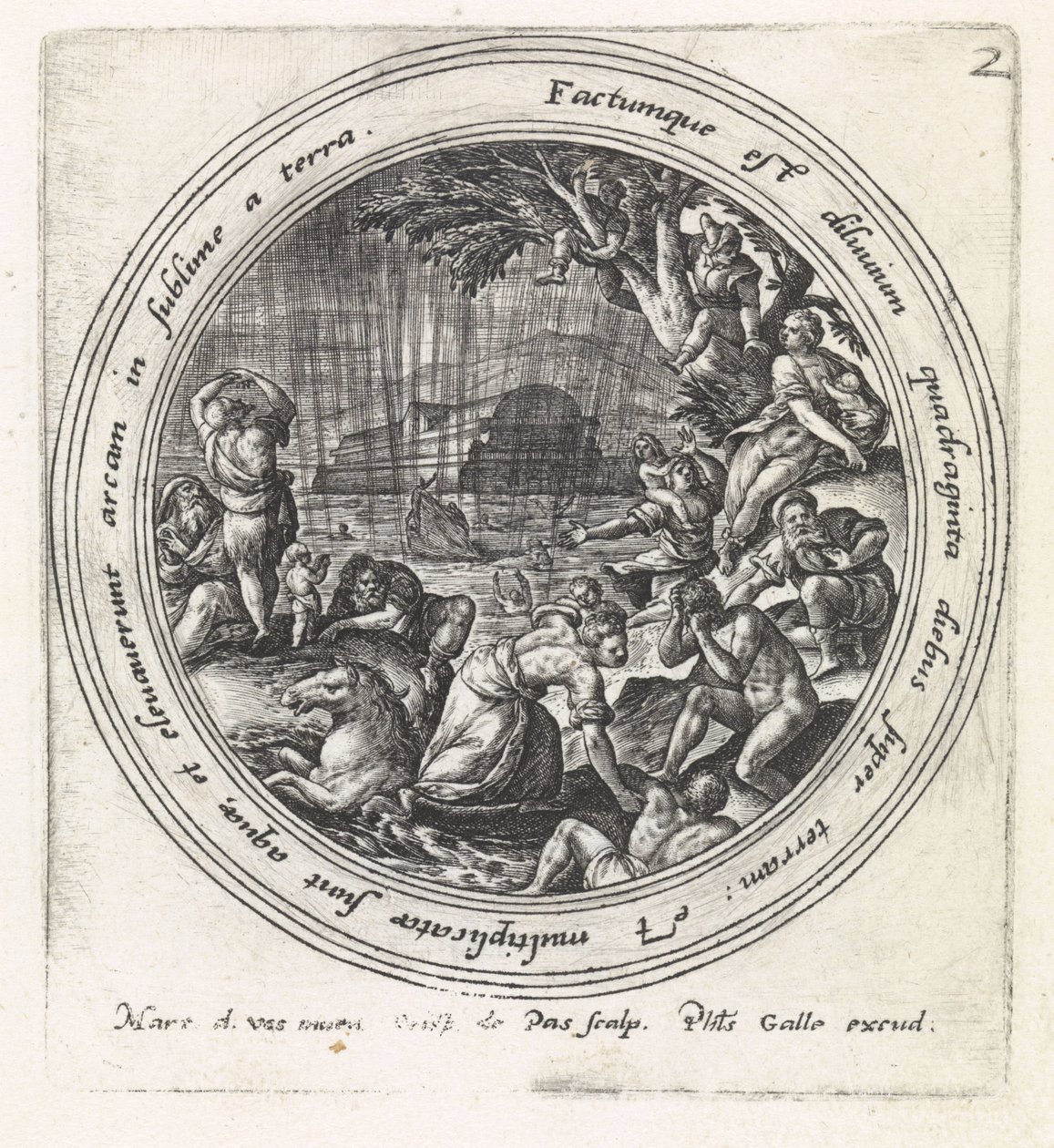 syndfloden History of Noah (serietitel) af Crispijn van de Passe (I)