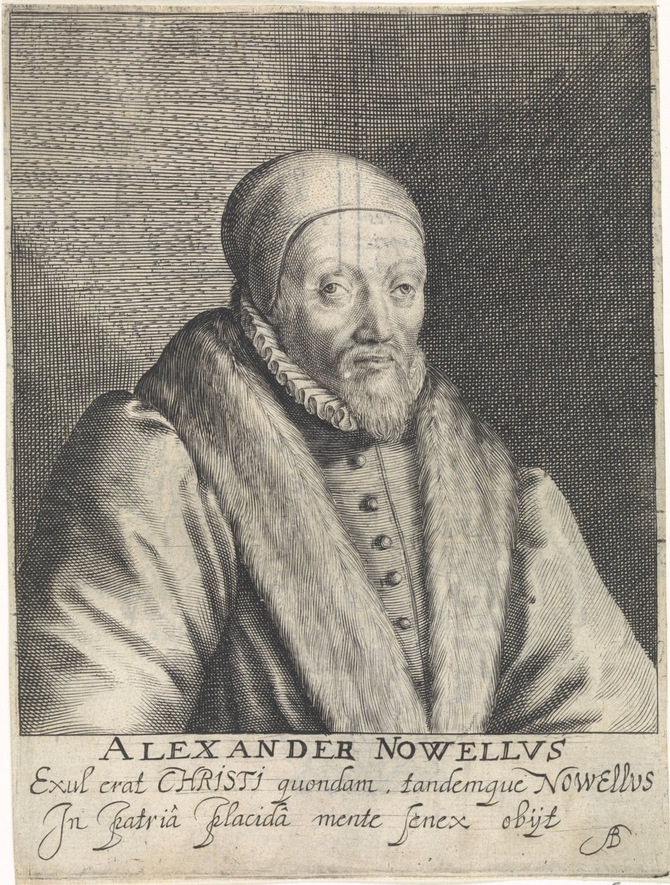 Portret af Alexander Nowell af Crispijn van de Passe (I)