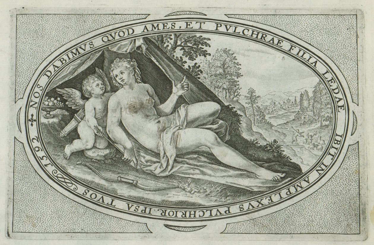 Venus Gods and Goddesses Involvered in the Judgment of Paris (serietitel) af Crispijn van de Passe (I)
