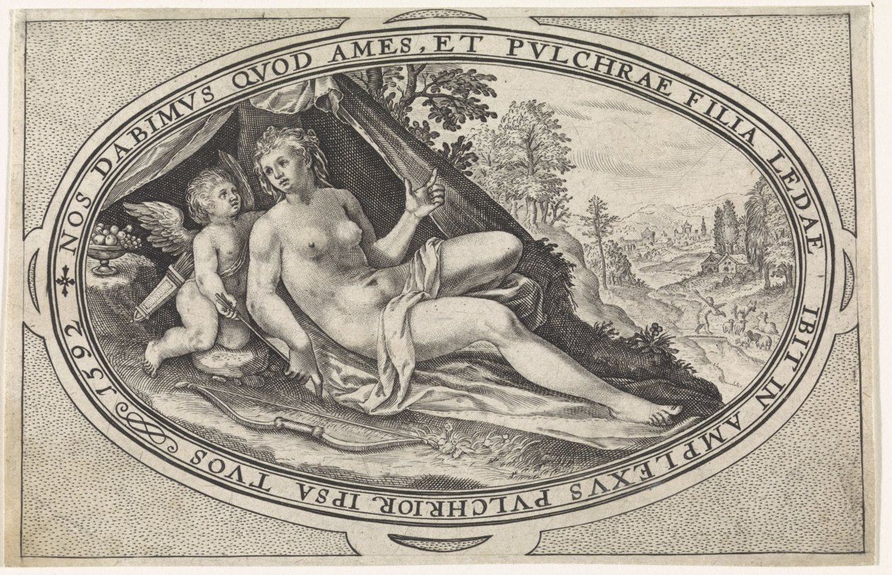 Venus Gods and Goddesses Involvered in the Judgment of Paris (serietitel) af Crispijn van de Passe (I)