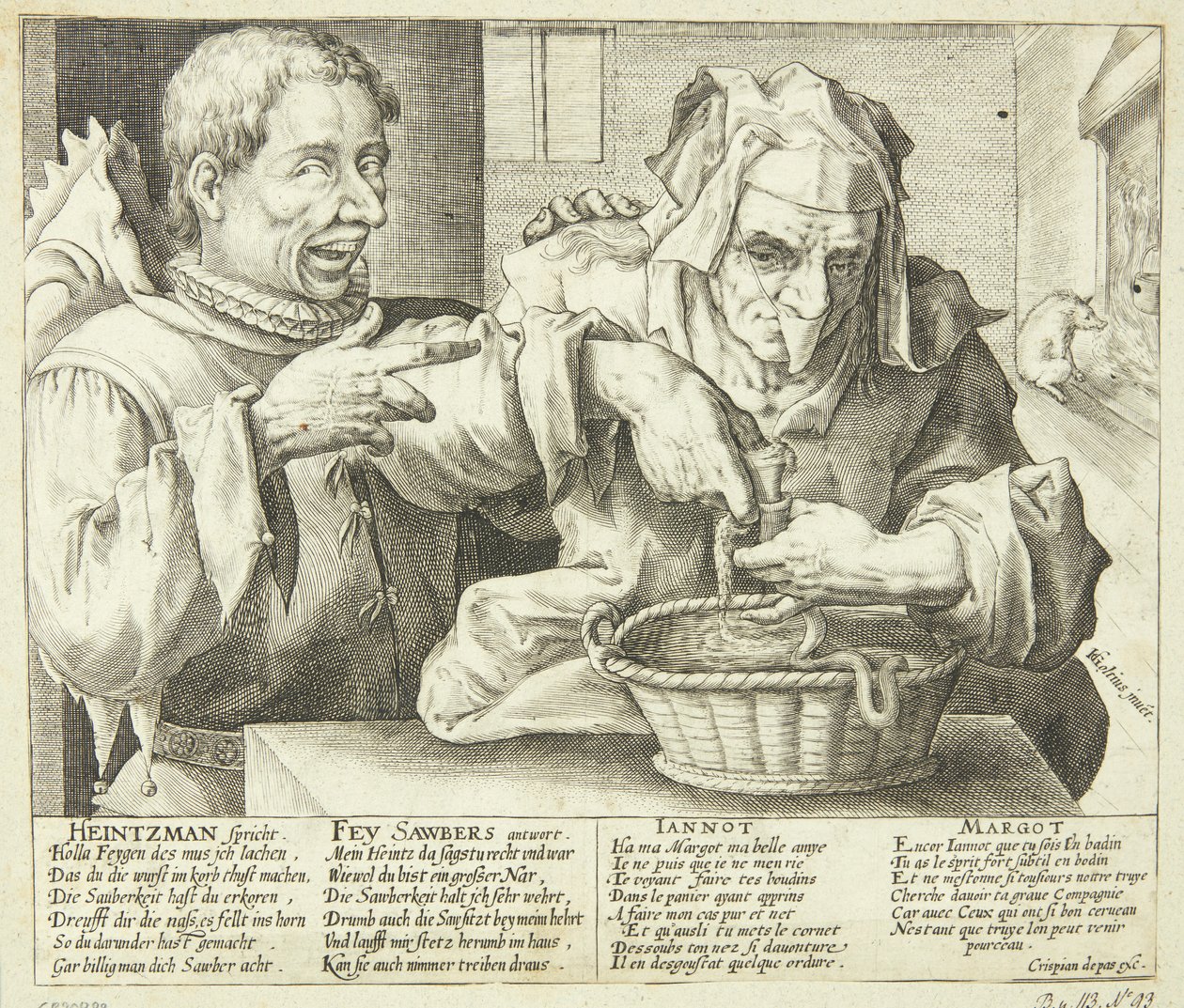Satire over hygiejne af Crispijn van de Passe