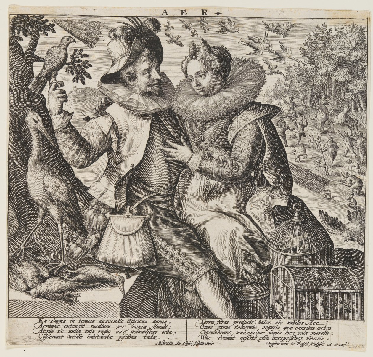 Aer (luft), fra Elementerne af Crispijn van de Passe I