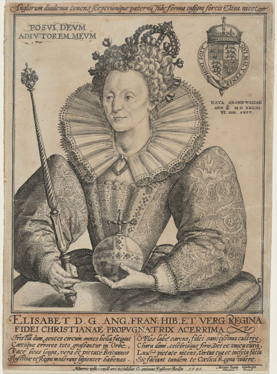 Elizabeth, dronning af England af Crispijn van de Passe I