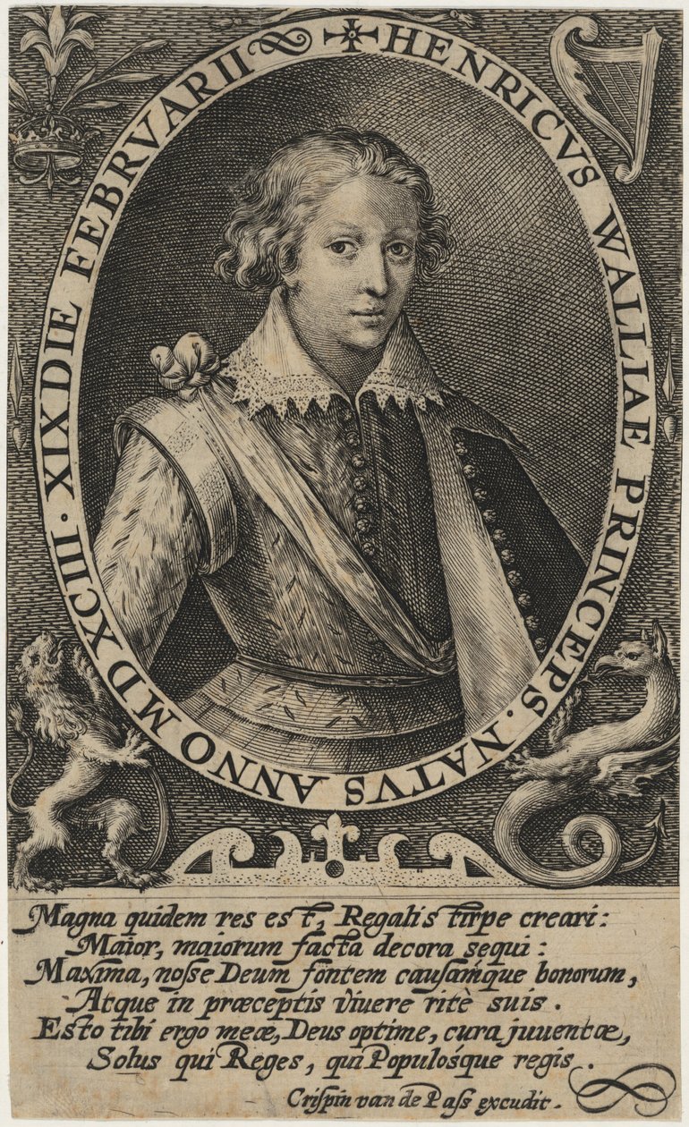 Henry Frederick, prins af Wales af Crispijn van de Passe I