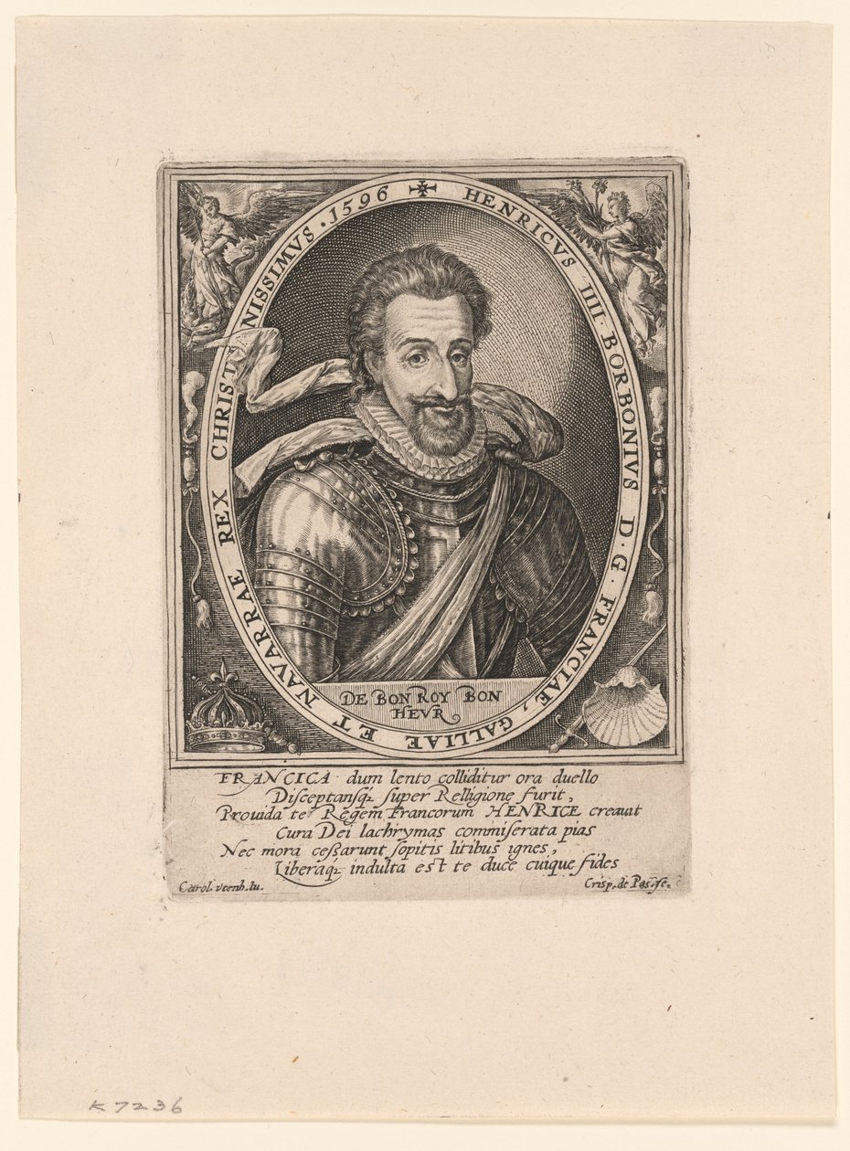 Henrik IV, konge af Frankrig af Crispijn van de Passe I