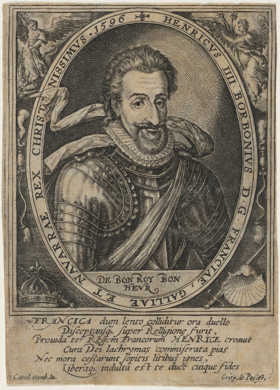 Henrik IV, konge af Frankrig af Crispijn van de Passe I